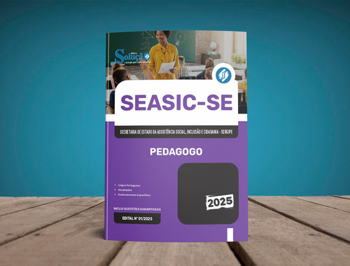 Apostila Completa Pedagogo - Seasic Sergipe Se 2025 - Editora Solução
