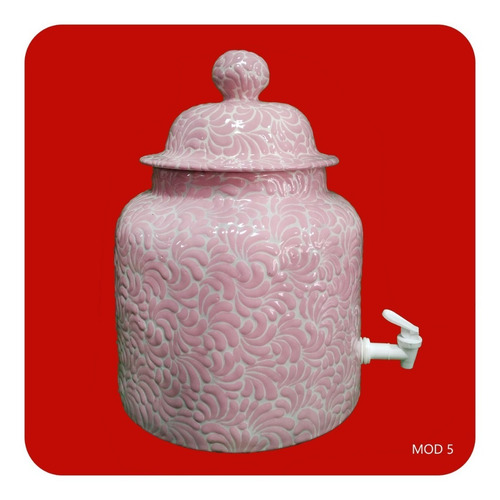 Imagen 2 de 3 de Portagarrafón Rosa Estilo Barroco De Talavera Poblana M5 Prt