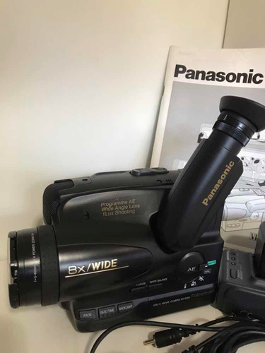 Filmadora Panasonic Vhs Compact Movie Nv S250 Pn C/car/bater