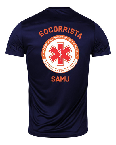 Camiseta Socorrista Samu - Uniforme Profissional Samu