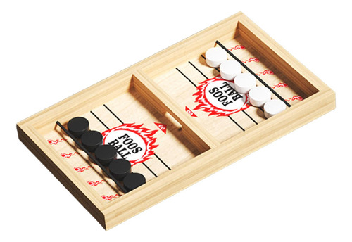 Juego De Hockey De Madera De Mesa, S Rojo Con 10 Ajedrez