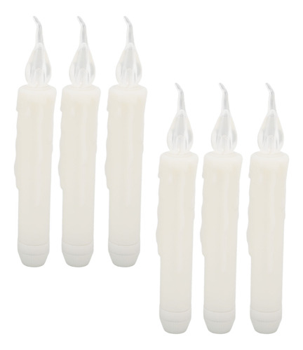 Vela Led Taper Candles Cálida De Tira Larga Para Fiestas