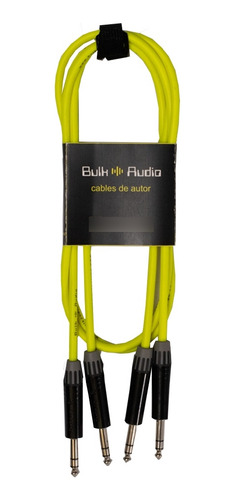 Cable Audio Plug Trs - Trs Balanceado Bulkaudio - Stereo 1mt