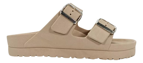 Sandalias Mujer Chanclas Goma Birk Plataforma Alta Hebillas