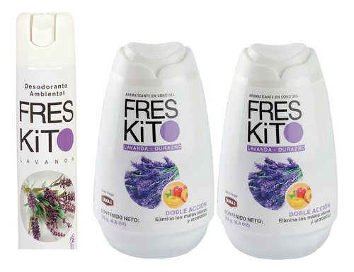 Aromatizante Ambiental Pack - Freskito Lavanda Durazno