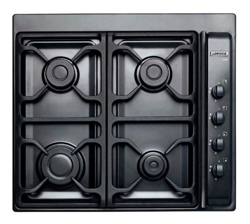 Anafe A Gas Longvie A6600gf Grafito Encendido Una Mano Color Negro