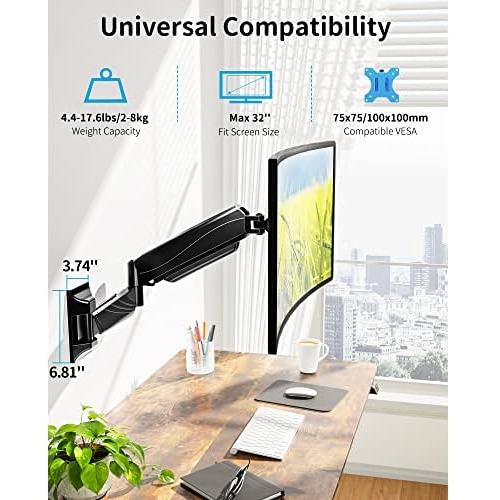 Soporte De Pared Monitor Individual De 17 32 Pulgadas, ...