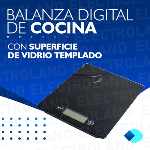 Imagen 3 de 10 de Balanza Cocina Vidrio Templado Precision 1gr A 5kg Digital