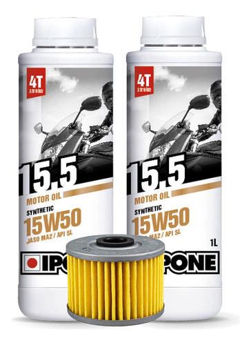 Kit Service Tornado Aceite Ipone Semi 15.5 X2 + Filtro Honda