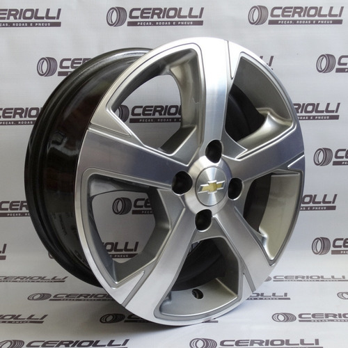 Par De Rodas Onix Ltz 2017 Aro 14 Celta Corsa Cor Grafite Diamantado Claro