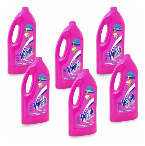 Quitamanchas Líquido Vanish Multiusos Ropa Color 925ml 6pz