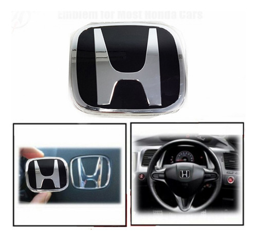 Honda Crv Emblema H Volante Insignia Rojo / Negro  2006-2015