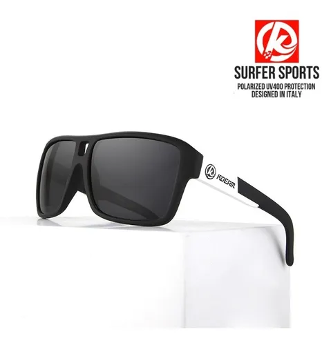 Lentes Sol Deportivos Polarizados Uv400 Negros Gafas Kdeam