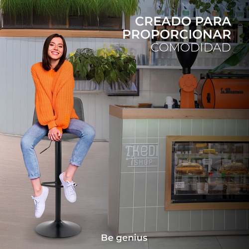 Banco Para Bar Y Barra De Cocina Giratoria Con Reposapies