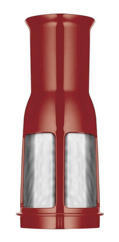 Imagem 4 de 5 de Liquidificador Mondial Turbo Inox L-1100 3 L vermelho e inox com jarra de san 127V