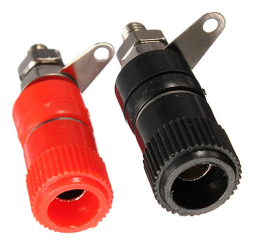 Borne Para Plug Tipo Banana 4mm Preto/vermelho