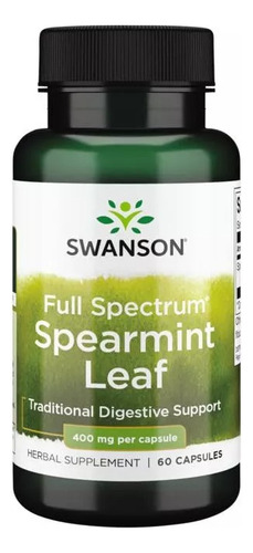 Swanson Full Spectrum Spearmint Leaf 400 Mg 60 Caps