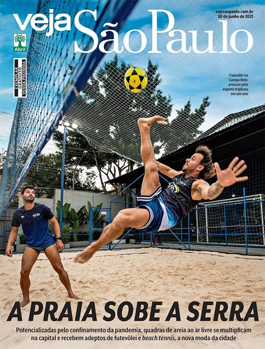 Revista Veja São Paulo N° 2744 - Junho 2021 - A Praia Sobe A