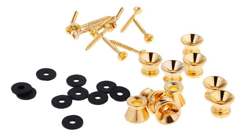 10x Strap Pin Para Guitarra / Ukelele / Bajo Accs Con