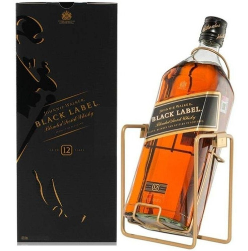 Whisky Blend Black Label Garrafão De 3 Litros Com Balança   