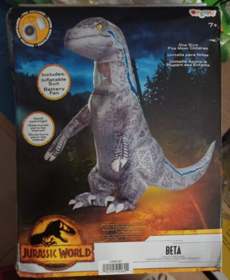 Disfraz Dinosaurio Inflable Blue Niño 7+ Jurassic World Velo | Meses sin intereses Disfraz Dinosaurio Inflable Blue Niño 7+ Jurassic World Velo | Meses sin intereses