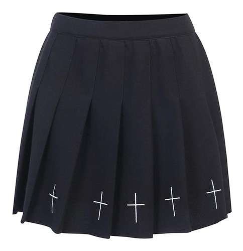 Minifalda Casual Elástica Básica Versátil Para Mujer, Para [
