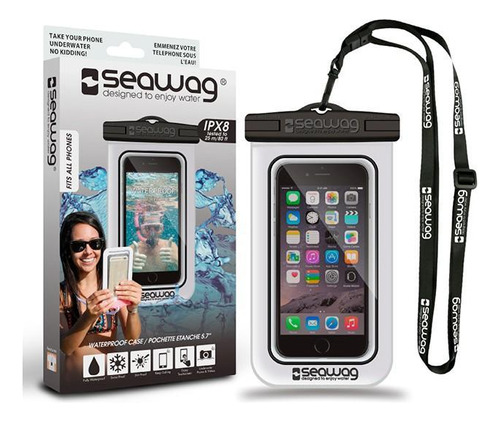 Funda Impermeable Para Celular Blanco/negro - Seawag Blanco