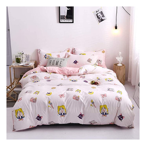 B/a Sailor Moon - Juego De Ropa De Cama De Lujo Con Diseño.