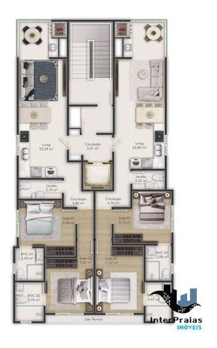 Imagem 4 de 6 de Apartamento Padrão Com 2 Quartos No Vision - 121376-v