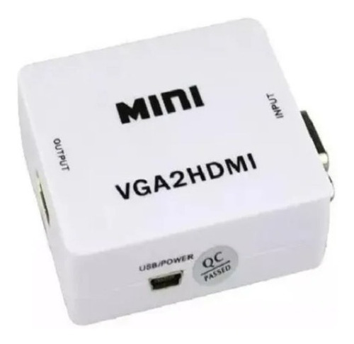 Caja Convertidora Vga A Hdmi  Audio