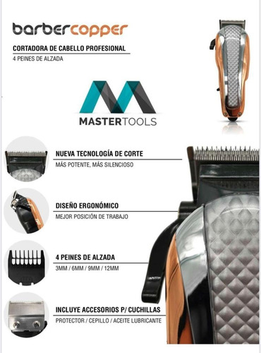Maquina De Corte Master Tools + Afeitadora Profesional W-pro