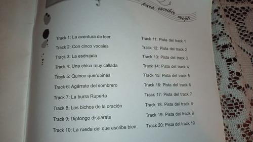 Libro Educación Música Canciones Para Escribir Mejor/cd +cd
