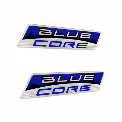 Calcos Logo Sistema Blue Core Yamaha. Metalizados