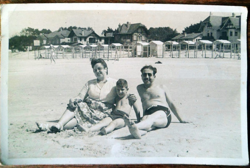 Antigua Fotografia Postal Recuerdo Playa Carrasco 1948