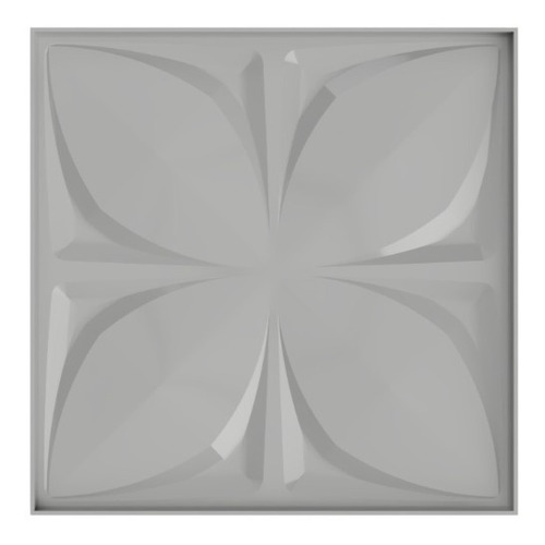 Molde Para Paneles Decorativos 3d  En Yeso: Flor 003