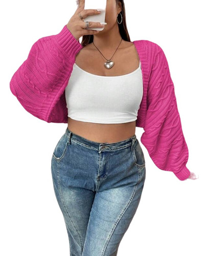 Chompa Crop / Cárdigan Crop Shein De Mujer 