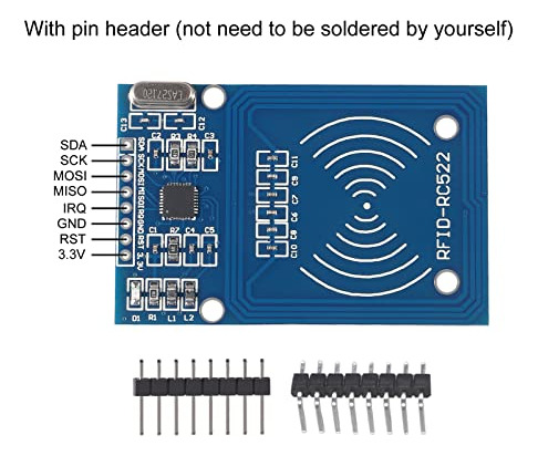 Módulo De Sensor De Tarjeta Ic Alinan Mfrc522 Rf Ic Kit De 6