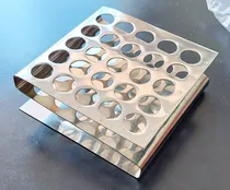 Comprar Rejilla Gradilla De Acero Inoxidable Para Tubos De Ensayo 