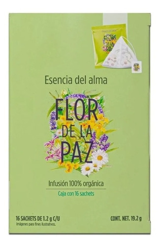 Té Esencia Del Alma Flor De La Paz 16 Sobres 1.2 G C/u