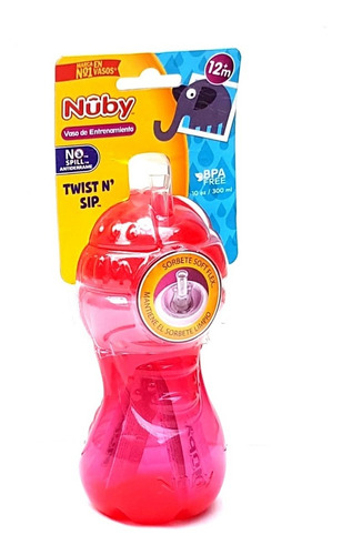 Imagen 3 de 7 de Vaso Nuby Twist N´ Sip Con Sorbete Y Tapa Gira 9923tw 12m+