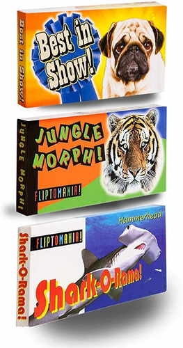 Fliptomania Salvaje Y Raro Animal Flipbooks 3 Pack