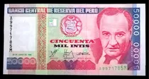 Comprar 50000 Intis Colección Billetes Nuevos Originales Del B C R