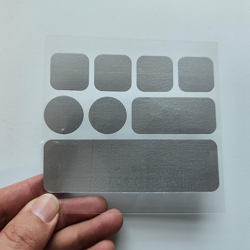 20x Cinta De Alta Temperatura, Parches De Papel De Aluminio