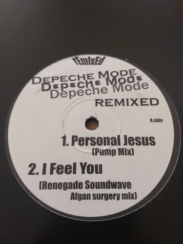 Depeche Mode Remixed Vol 1 Vinilo 12 Uk Unoff 2010 Raro