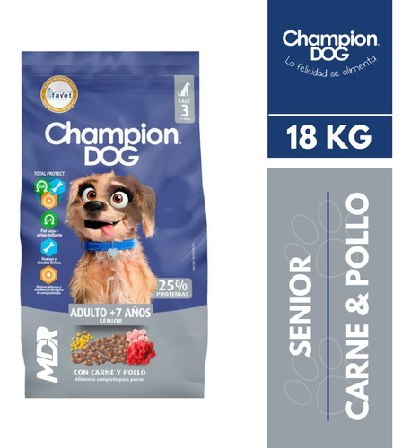 Champion Dog Senior Carne Y Pollo 18kg | Solo Stgo | Mdr