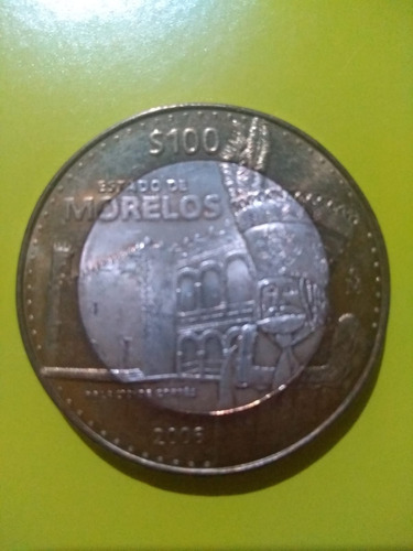 Moneda De Plata 100 Pesos Edo De Morelos Centro De Plata