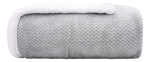 Cobertor Sherpa Extra Large 250 Grs Cinza