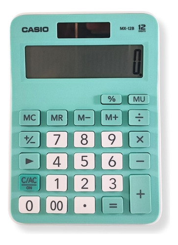 Calculadora Casio 12 Dígitos Mx - 12b Colores Pasteles.