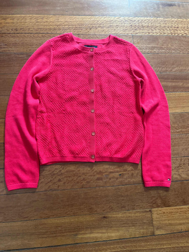 Saco Tommy Hilfiger Fucsia L Niños Equivale A 8-10.muy Bueno