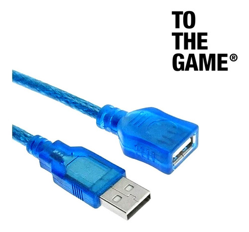 Imagen 4 de 5 de Cable Usb Extensión 3 Metros Mallado Con Filtro Alargador